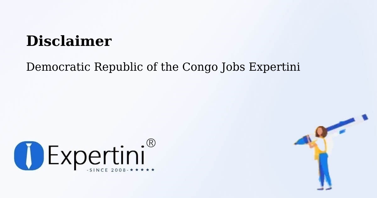 Disclaimer – Boma - Democratic Republic of the Congo Jobs Expertini